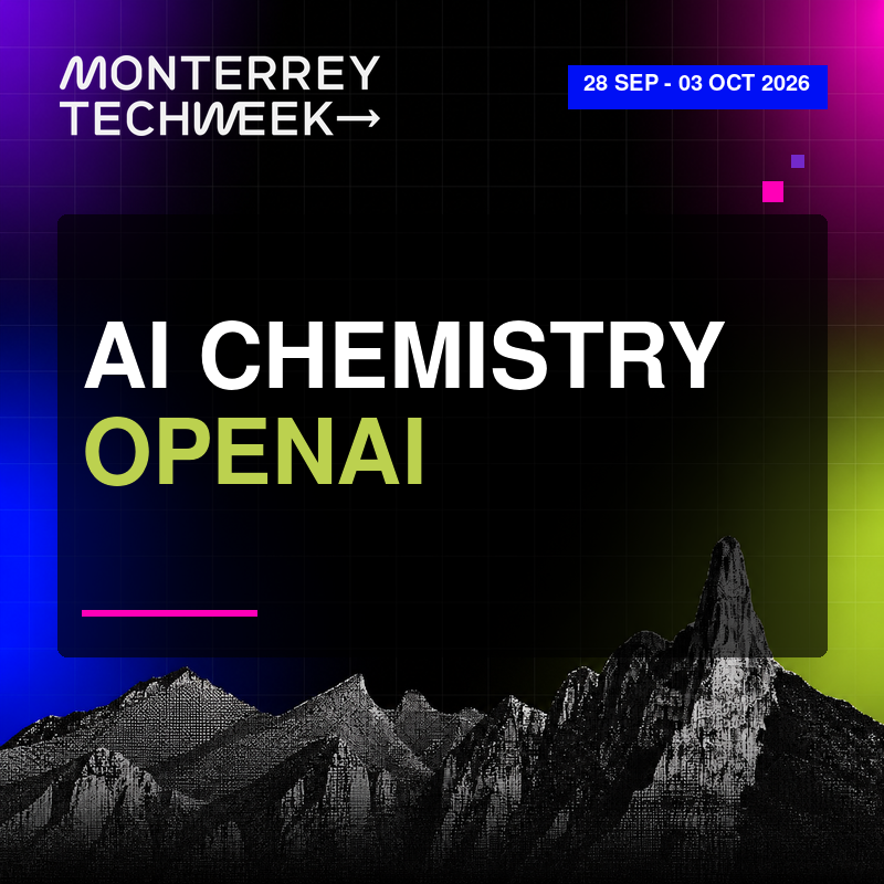 AI Chemistry OpenAI event artwork